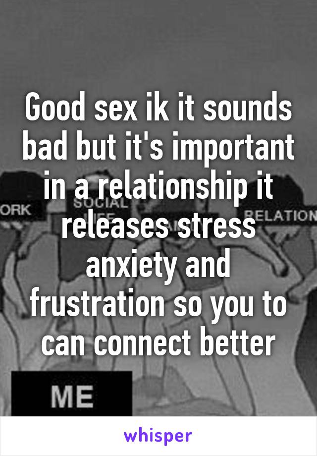 Is sex good for anxiety